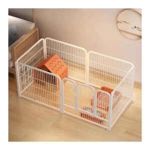 Heavy Duty Dog Playpen with 20 x 20 Inch Panels for Small Pet Growth and Exercise Needs