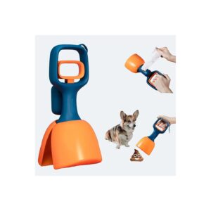 Heavy Duty Dog Poop Scoopers with Bag Dispenser and Leash Clip