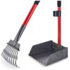 Heavy Duty Dog Pooper Scooper Set for Yard and Grass Use Quality Material 6x6 Inches