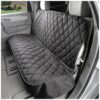 Heavy Duty Dog Seat Cover for Cars SUVs and Small Trucks Waterproof Non Slip Black