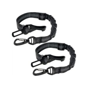 Heavy Duty Dog Seatbelts for Strong Pullers with Adjustable Tether