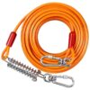 Heavy Duty Dog Tie Out Cable for Yard Camping with Anti-Corrosion Coating