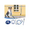 Heavy Duty Dog Tie Out Run Cable with 100FT Trolley System for Large Dogs up to 250LBS