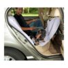 Heavy Duty Gray Car Seat Protector with Waterproof Construction and Machine Washable