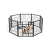 Heavy Duty Indoor Dog Playpen for Puppies and Small Dogs with Automatic Locking System