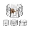 Heavy Duty Metal Pet Playpen with Door for Indoor Outdoor Exercise