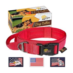 Heavy Duty Military-Grade Dog Collar for XXL Dogs with Comfort Handle