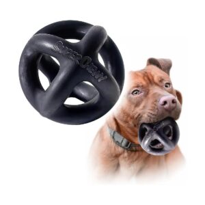 Heavy Duty Natural Rubber Dog Cage Ball for Aggressive Chewers