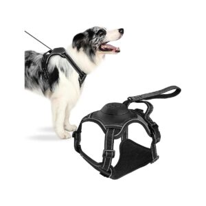 Heavy Duty No Pull Dog Harness with Retractable Leash for Large Dogs