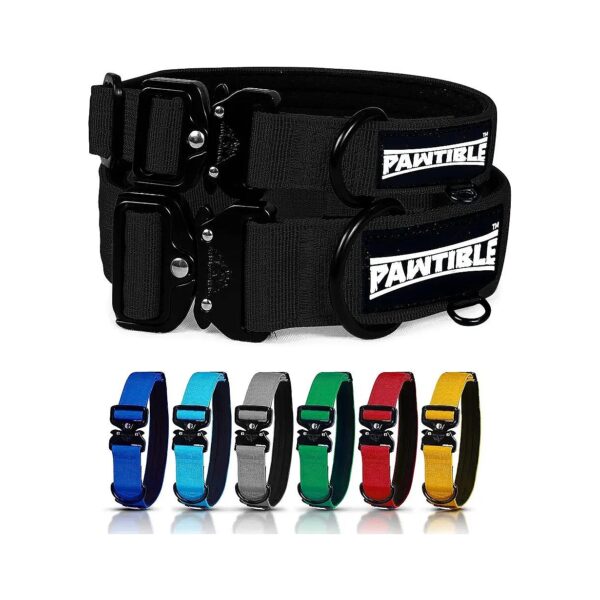 Heavy Duty Nylon Dog Collar for Medium Breeds with Strong Pulling Power