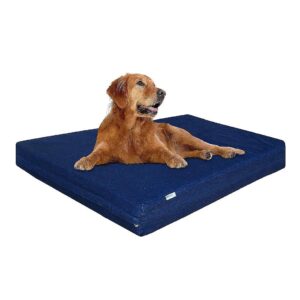 Heavy Duty Orthopedic Dog Bed with Waterproof Denim Cover and High Density Memory Foam