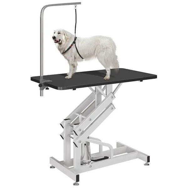 Heavy Duty Pet Grooming Table with Hydraulic System and Adjustable Arm