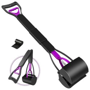 Heavy-Duty Pooper Scooper for Large Small Dogs with Waste Bags and Easy-Pull Handle