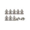 Heavy Duty Silver Metal Spikes for DowgClub Genuine Leather Spike Dog Collars Pack of 10