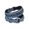 Heavy Duty Studded Leather Dog Collars for Large and Medium Breeds