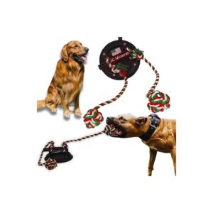 Heavy Duty Suction Cup Toy with Rope for Large Breed Dogs with Aggressive Chew and Play