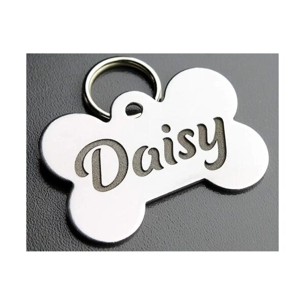 Heavy Gauge Stainless Steel Pet Identification Tags for Dogs and Cats