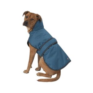 Heavyweight Waterproof Dog Coat with Full Chest Coverage and Leash Opening