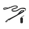 Hefty 6FT Long Dog Leash with Double Handle, Reflective Stitching and Poop Bag Dispenser