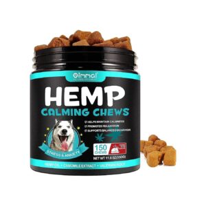 Hemp Based Calming Treats for Dogs with Natural Anxiety Relief from Separation and Stress