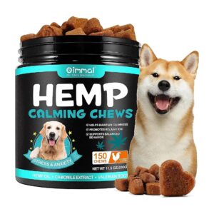 Hemp Dog Calming Chews for Stress and Anxiety Relief in Small and Large Breeds