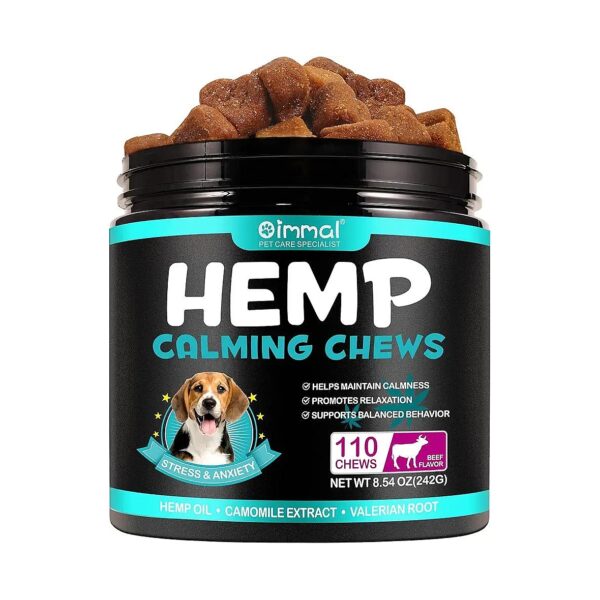 Hemp Oil Based Calming Treats for Dogs - Relax and Rejuvenate