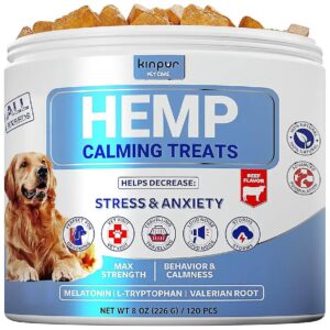 Hemp Oil and Omega 3 Rich Dog Calming Treats for Immune System and Skin Health