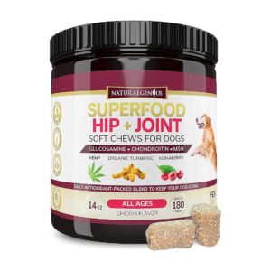 Hemp Seed Meal and Glucosamine-based Pain Relief Treats for Dogs