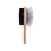 Heritage Wood Handle Double Sided Brush for Wiry Curly Coats Nylon Bristle