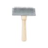 Heritage Wood Handle Slicker Brush for Light Brown Coat