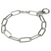 Herm Sprenger Chrome Plated Long Link Chain Dog Collar with 4mm Diameter Wire Gauge