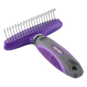 Hertzko Pet Dematting Comb for Cats and Dogs with 100% Satisfaction Guarantee