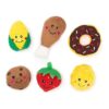 Hide & Seek Dog Toys & Puppy Toys with Assorted Food Plush Refills