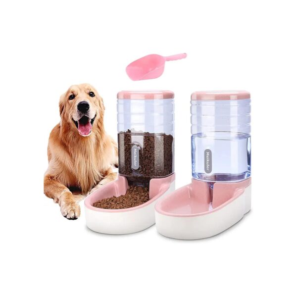 High-Capacity Automatic Pet Feeder and Water Dispenser Set for Small and Big Pets