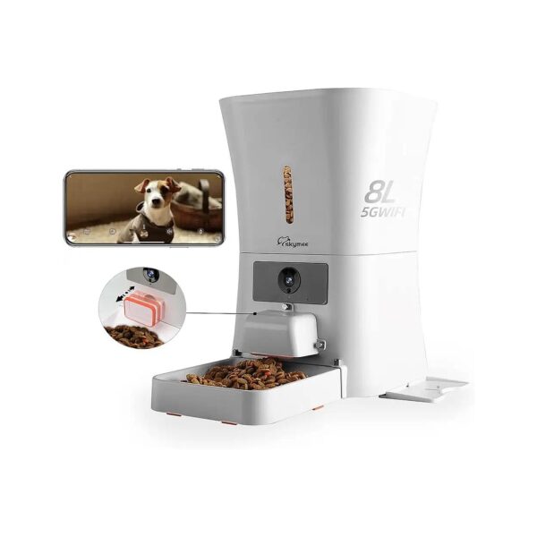 High Definition Pet Camera with Automatic Feeding and Treat Dispenser