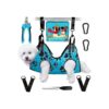 High-Density Dog Grooming Hammock for Cats and Dogs with Carabiners and Nail Clippers