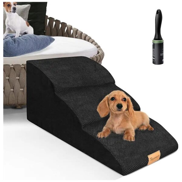 High Density Foam Dog Ramp & Steps 3 Tiers for Injured Elderly Pets with Joint Pain