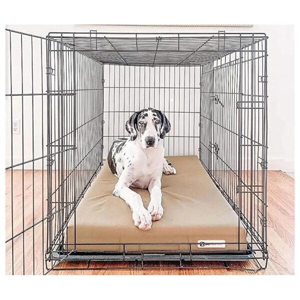 High-End Dog Crate Bed with Orthopedic Foam for Large Breeds 50x32x4 Dimensions