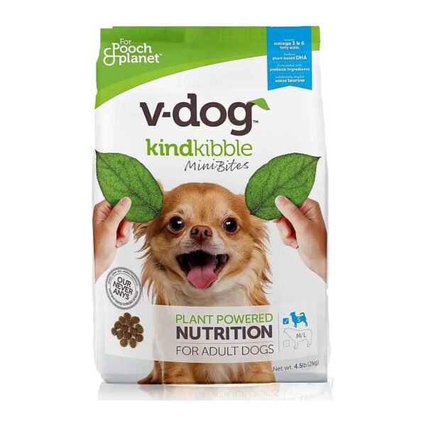 High-Energy Vegan Dry Dog Food for Small Breeds with Plant-Based Protein and Taurine