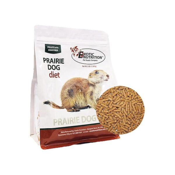 High Fiber Prairie Dog Diet Pellets for Adult Prairie Dogs and Ground Squirrels