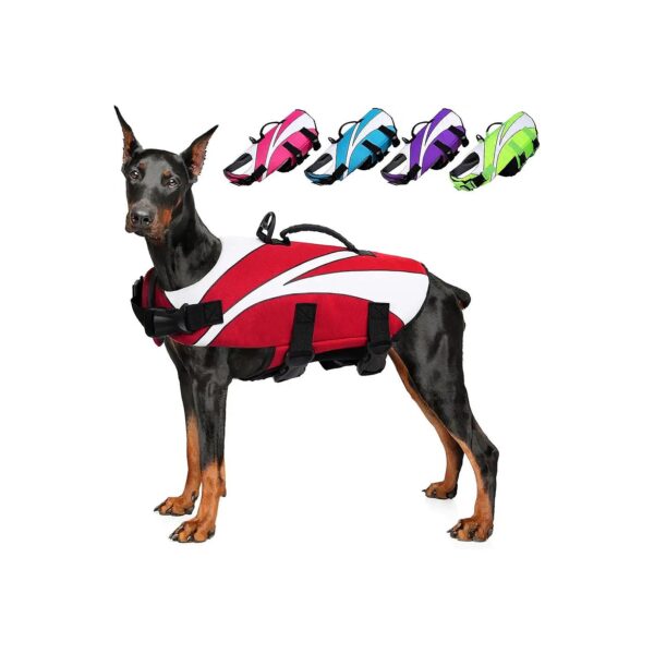 High-Flotation Dog Life Vest for Swimming and Boating Safety