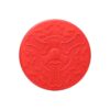 High Flying Aerodynamic Rubber Dog Frisbee for Small Medium Large Dogs Red