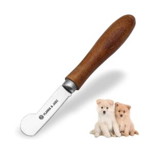 High-Grade Stainless Steel Stripping Knife for Dogs, Cats, and Horses with Dull Finish