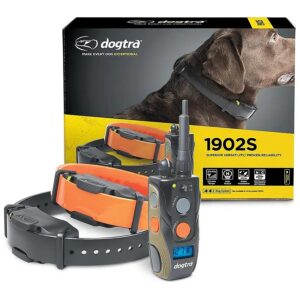 High-Output Waterproof E-Collar for 2-Dog Training with LCD Display and Rheostat Dial