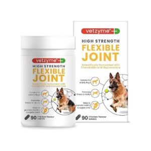 High Potency Glucosamine and Omega 3 Fatty Acids for Joint Support and Mobility in Dogs