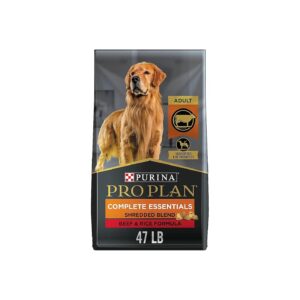 High Protein Dog Food with Probiotics, Shredded Beef and Rice Formula, 47 Lb Bag