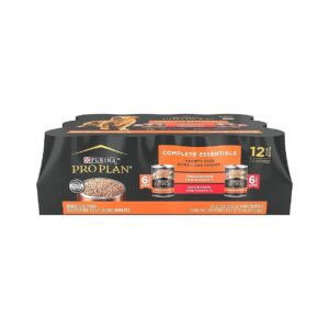 High Protein Pate Dog Food Variety Pack with Chicken and Beef