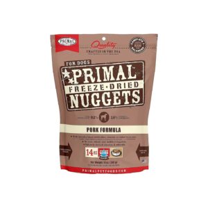 High Protein Pork Freeze Dried Dog Food Nuggets for Skin and Coat Health