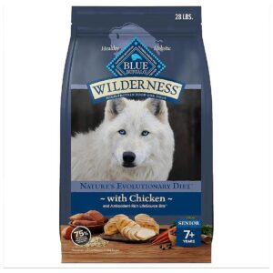 High-Protein Senior Dog Food with Chicken, Whole Grains, and Antioxidants