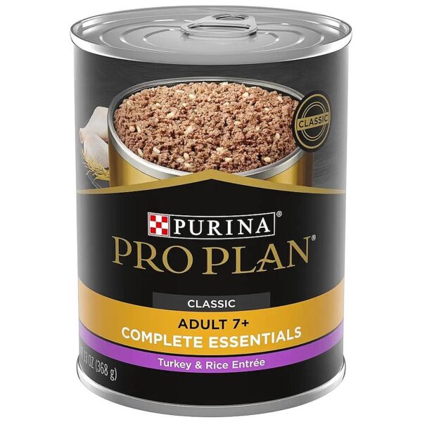 High Protein Wet Dog Food for Senior Dogs Made with Real Turkey and Rice